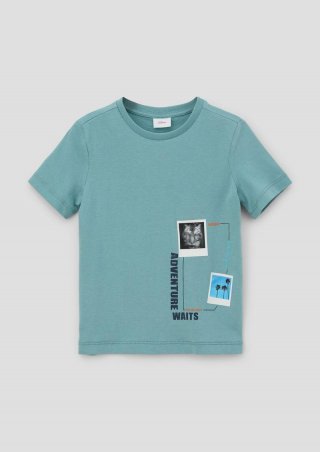 s.Oliver T-Shirt mit Frontprint - minze