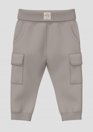 s.Oliver Unisex Jogpants aus Sweat mit Elastikbund und Cargotaschen - anthrazit