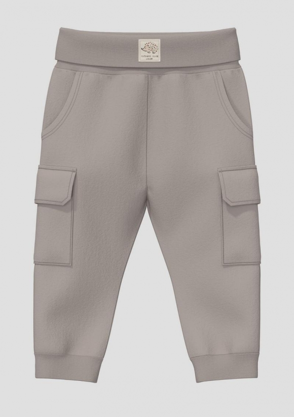 s.Oliver Unisex Jogpants aus Sweat mit Elastikbund und Cargotaschen - anthrazit