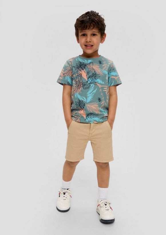 s.Oliver T-Shirt mit All-over-Print - minze