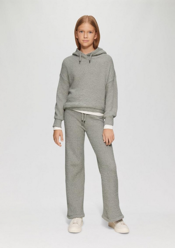 s.Oliver Strickhose mit Wide Leg - graphit