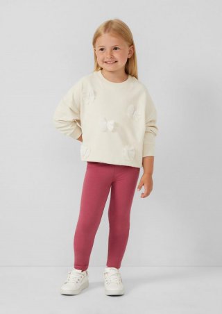 s.Oliver Ankle-Leggings mit Glitzerbund - altrosa