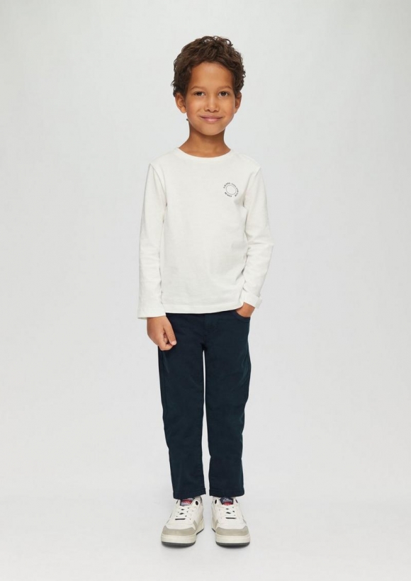 s.Oliver Twillhose Brad / Slim Fit / Mid Rise / Slim Leg - navy