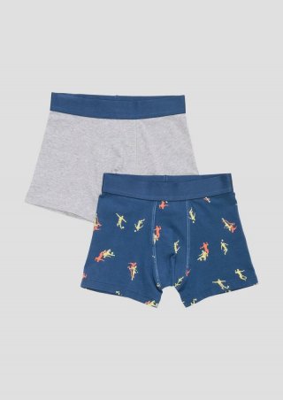 s.Oliver Baumwollstretch-Boxershorts im Doppelpack - dunkelblau