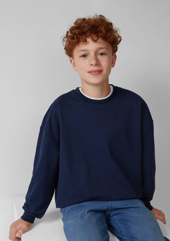 s.Oliver Unisex Sweatshirt im Oversize-Shape - navy s.Oliver Unisex Sweatshirt im Oversize-Shape - navy