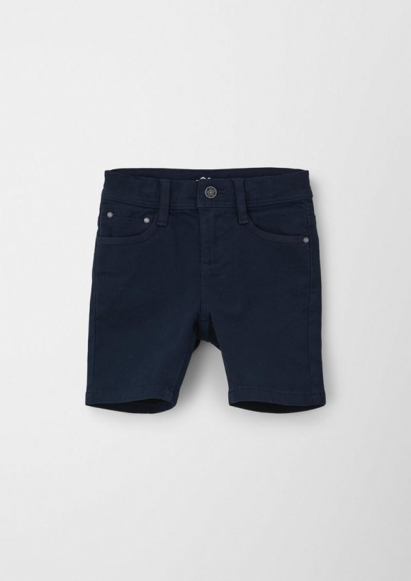 s.Oliver Slim: Bermuda aus Baumwollstretch - navy