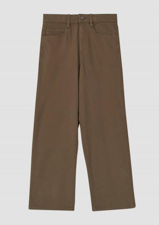 s.Oliver Hose Baggy / Relaxed Fit / Mid Rise / Wide Leg - dunkelbraun