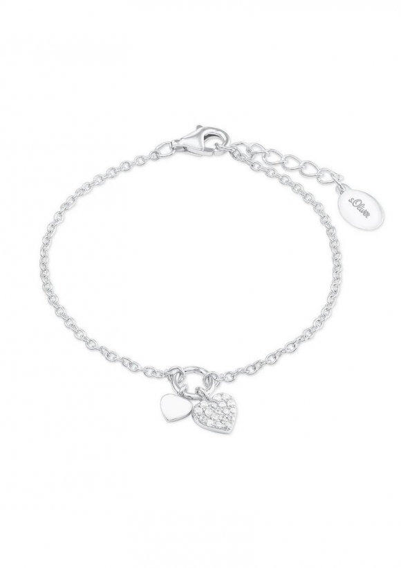 s.Oliver Armband 'Herz' aus Silber - silber