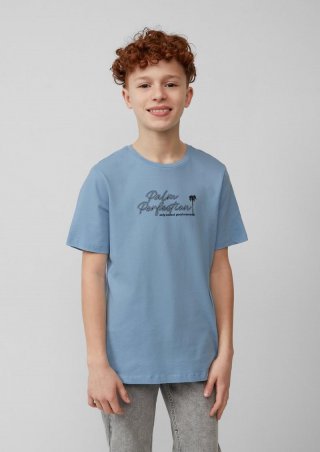 s.Oliver T-Shirt mit Frontprint - himmelblau