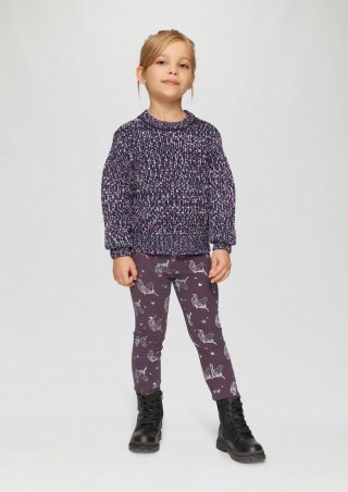 s.Oliver Wärmende Leggings mit All-over-Print - flieder