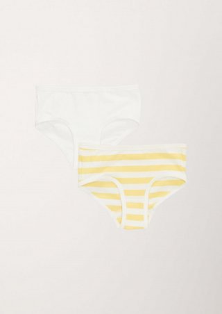 s.Oliver Jersey-Slips im 2er-Pack - gelb