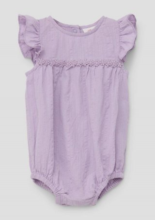 s.Oliver Onesie mit kurzen Volantärmeln - lavendel