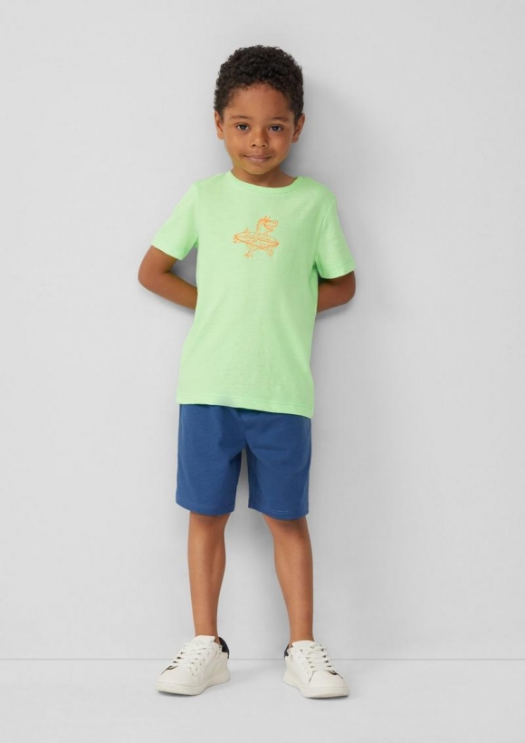s.Oliver Jersey-Bermuda im Loose Fit - dunkelblau