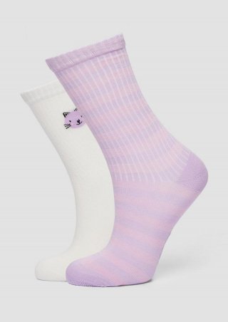 s.Oliver Socken im 2er-Pack - flieder