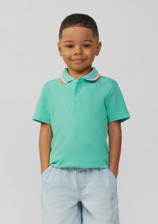 s.Oliver Poloshirt mit Kontrast-Details - türkis