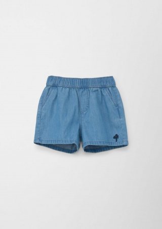 s.Oliver Jeans-Shorts mit Used-Effekt - blau