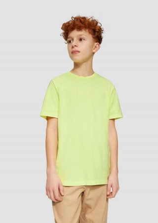s.Oliver T-Shirt mit Garment Dye - hellgelb