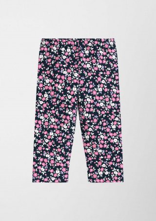 s.Oliver Capri-Leggins mit All-over-Print - navy