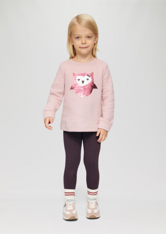 s.Oliver Leggings aus Thermofleece - aubergine