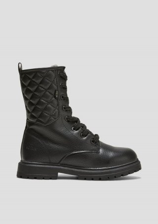 s.Oliver Warm gefütterte Schnürstiefel - schwarz
