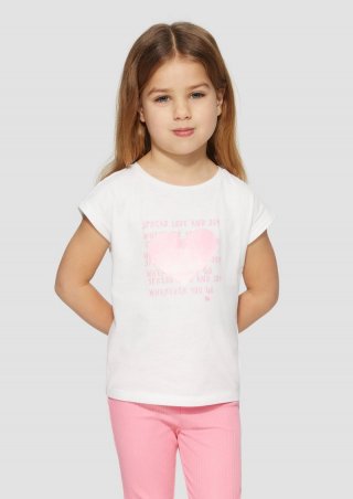 s.Oliver Jerseyshirt in V-Shape - weiß