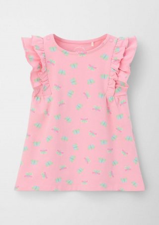 s.Oliver Kleid aus Baumwollstretch - rosa
