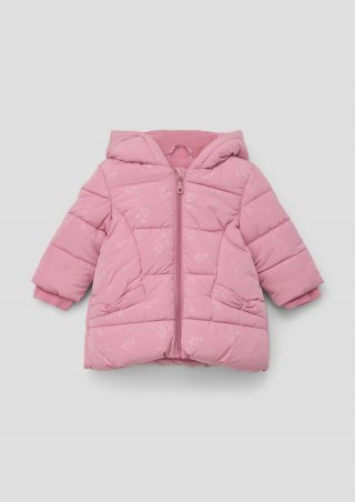 s.Oliver Steppmantel mit Allovermuster - rosa