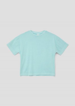 s.Oliver T-Shirt mit Rückenprint - ozeangrün