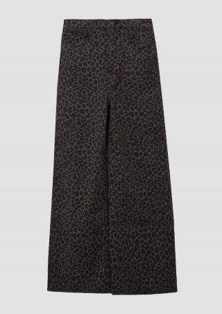 s.Oliver Wide Leg / Regular Fit / High Rise - dunkelgrau