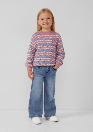 s.Oliver Jeans Wide Leg / Regular Fit / High Rise / 5-Pocket-Form - blau