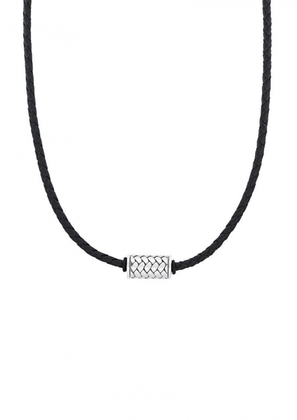 s.Oliver Halsschmuck mit Edelstahl-Bead - schwarz