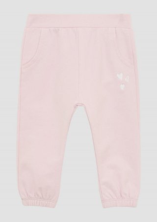 s.Oliver Jogpants mit Elastikbund und Stickerei - zartrosa