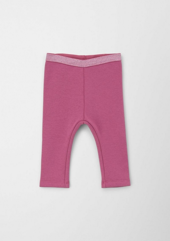 s.Oliver Leggings mit glitzerndem Elastikbund - pink