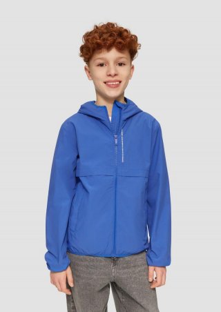 s.Oliver Jacke mit Kapuze und Schriftprint - royalblau