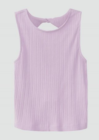 s.Oliver Elastisches Top aus Rippware mit Cut Out - pfirsich
