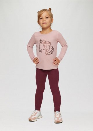 s.Oliver Leggings mit Glitzerbund - pink