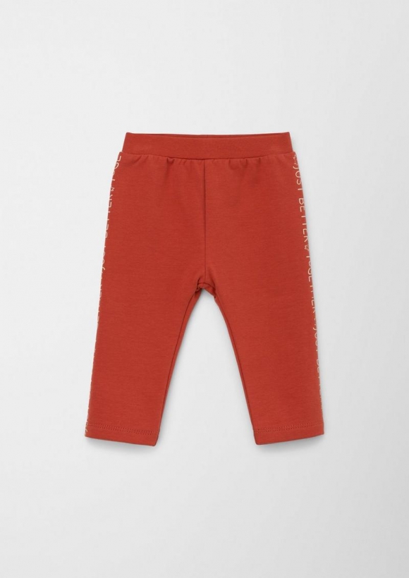 s.Oliver Joggpants mit Print - rostrot