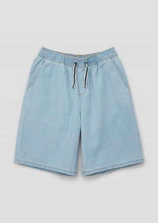 s.Oliver Jeans-Bermuda / Relaxed Fit / Mid Rise - hellblau