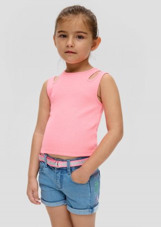s.Oliver Jeans-Shorts / Regular Fit / Mid Rise / Straight Leg - blau