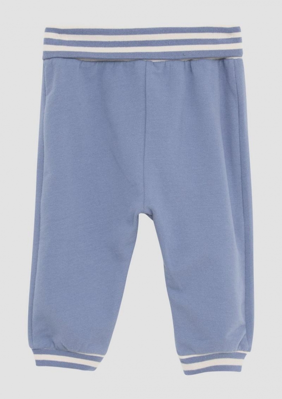 s.Oliver Jogpants im Loose Fit mit Rippblende - blassblau