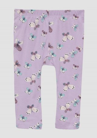 s.Oliver Leggins mit All-over-Print - lavendel