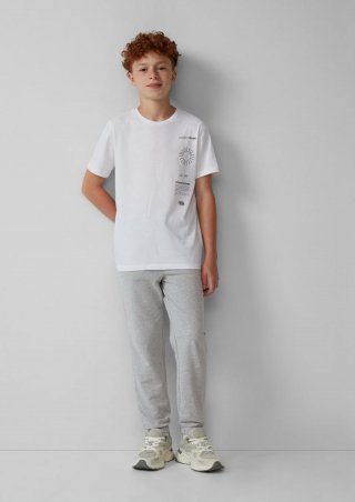 s.Oliver Unisex Jogpants mit Weitenregulierung - grau meliert
