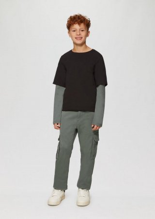 s.Oliver Cargohose Pete / Regular Fit / Mid Rise / Straight Leg - schiefergrau