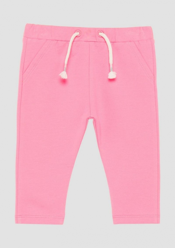 s.Oliver Weiche Jogpants aus Baumwollstretch mit elastischem Bund - pink