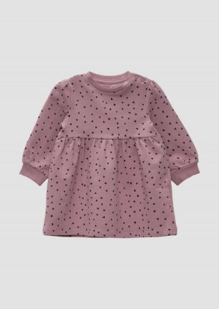 s.Oliver Sweatkleid aus Baumwolle - aubergine
