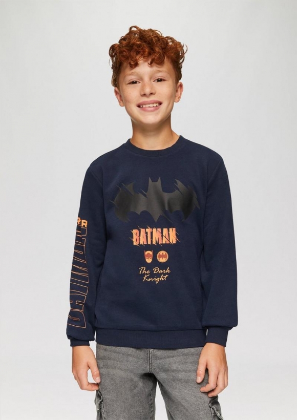 s.Oliver Sweatshirt mit Batman®-Print - navy
