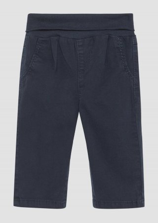 s.Oliver Festliche Hose aus mit Umschlagbund - navy