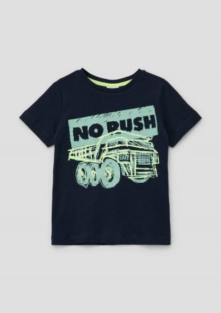 s.Oliver T-Shirt mit Artwork - navy