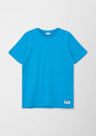 s.Oliver T-Shirt mit Rückenprint - azurblau