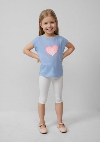 s.Oliver Capri-Leggings mit elastischem Bund - weiß